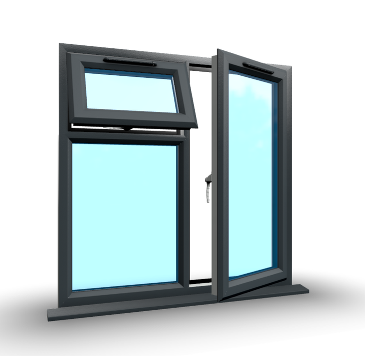 uPVC Casement Window – Triple Aperture Design