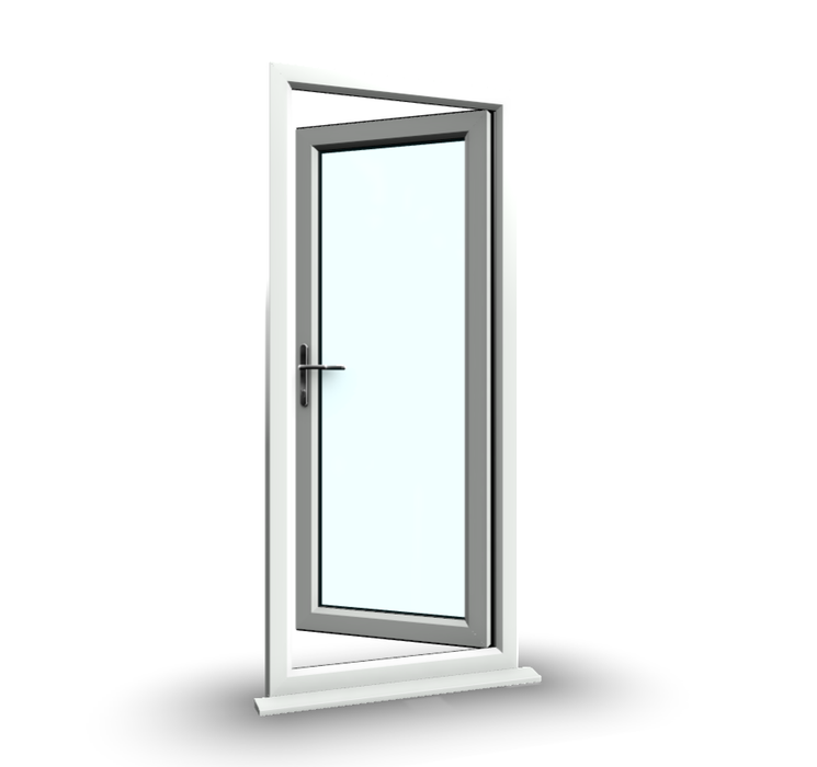 uPVC Door with Single Aperture