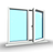 uPVC Casement Window – Style 17 with Dual Apertures