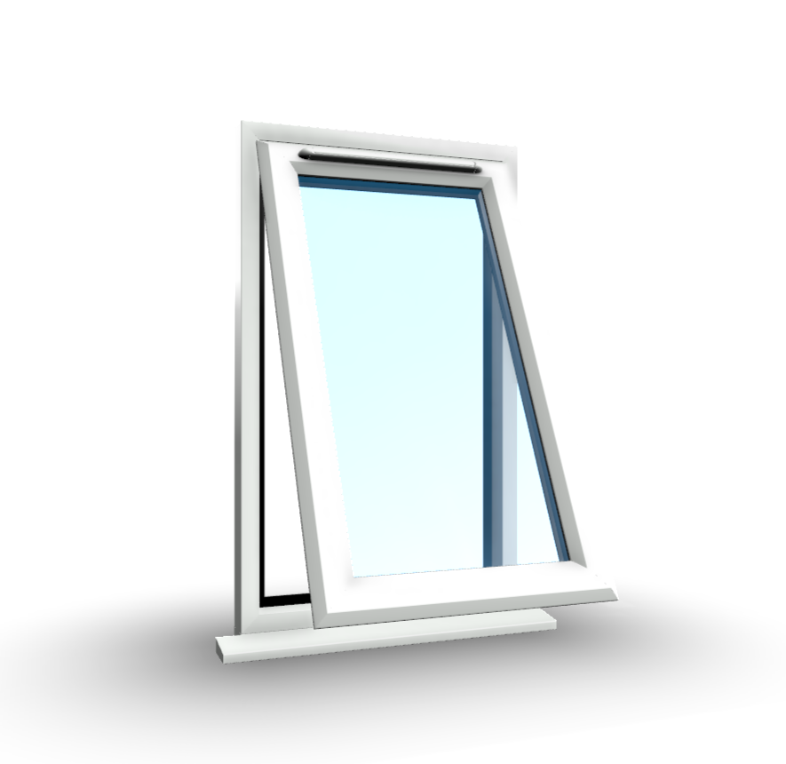 Top-Hung uPVC Casement Window – Single Aperture