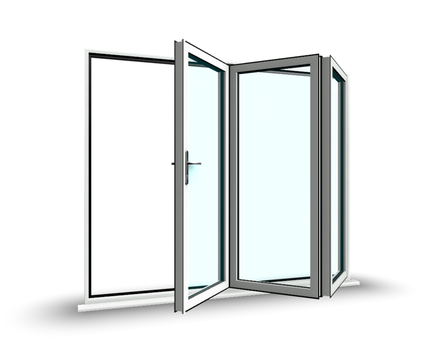 Aluminium 3-Pane Bifold Doors – Sleek and Modern (2420 x 2090 8ft)