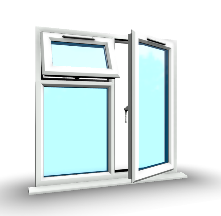 uPVC Casement Window – Triple Aperture Design