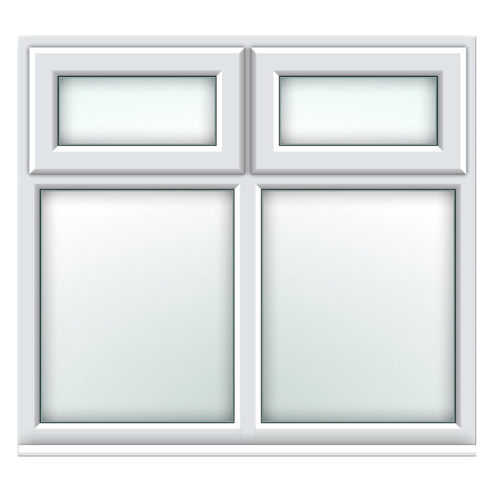 White Top Hungs Over Fixed Window