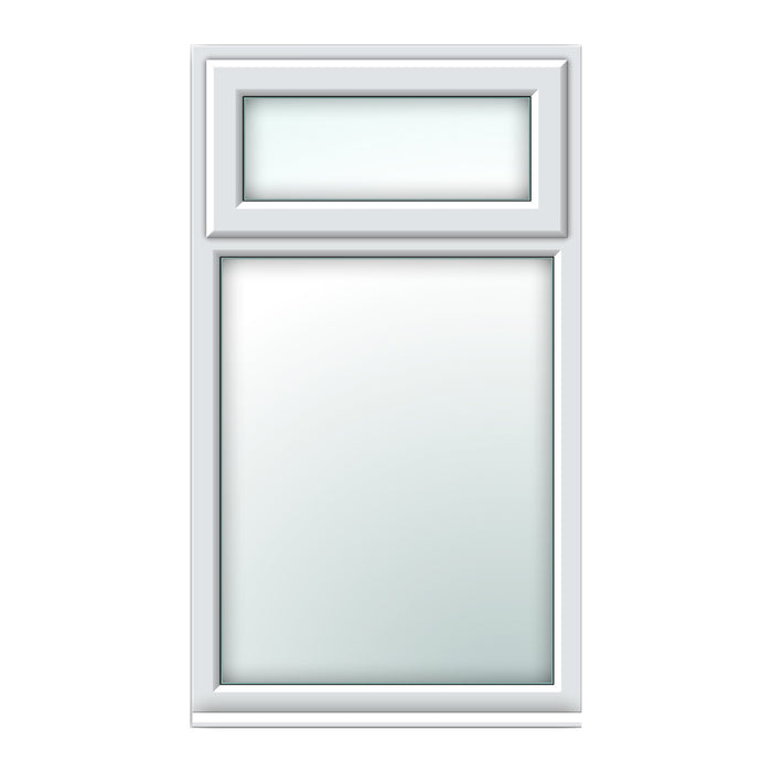 White Top Over Fixed Window
