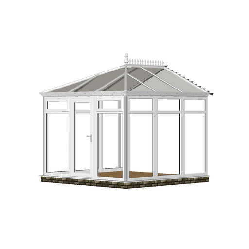 Full height Edwardian Conservatory with GLASS ROOF