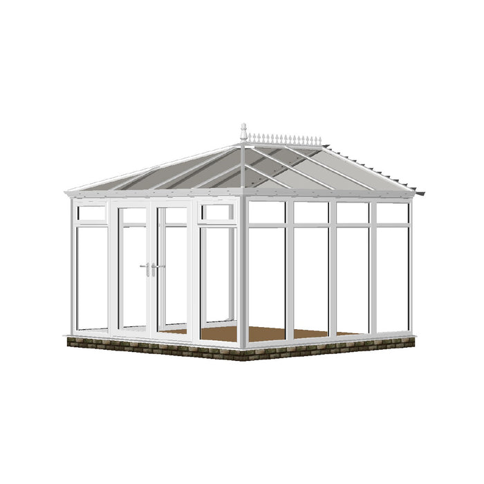 Full height Edwardian Conservatory with POLY ROOF