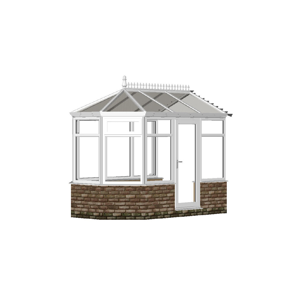 Victorian Conservatory with GLASS ROOF