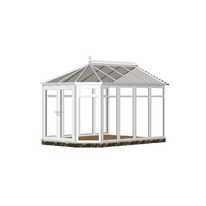 Full height Stretched Victorian Conservatory with POLY ROOF