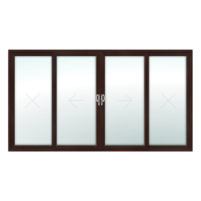 4 Pane Patio Door - Foiled on white