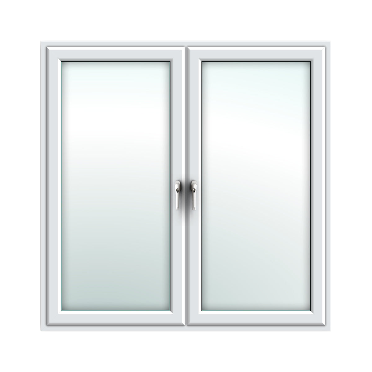 White Tilt & Turn Window with Two Sashes